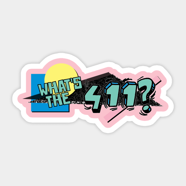 90s What's the 411? Sticker by ZeroRetroStyle